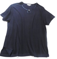 L745_ CZARNA BLUZKA /ozdobny dekolt 46-48