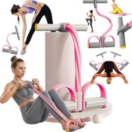 EXPANDER GUMA DO ĆWICZEŃ FITNESS NOGI BRZUCH POŚLADKI TRENING DOM RÓŻOWY