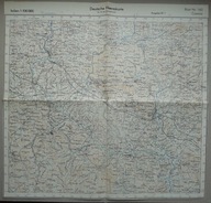 MONTE CASSINO; MAPA 1943, Deutsche Heereskarte Italien; Blatt 160