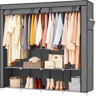 SZAFA MATERIAŁOWA SKŁADANA GARDEROBA NA UBRANIA XXXL 165X165X42 CM DUŻA