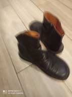 TRIPPEN 300funtów BROWN ANKLE BOOTS ZIP SKÓRA CAŁE 38