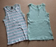 2x top koszulki koszulka na ramiączkach GEORGE 146-152