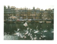 Pocztówka - Kamienice nad Kanałem Cesarskim w Amsterdamie / Keizersgracht