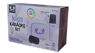 ZESTAW KARAOKE DLA DZIECI LED BLUETOOTH 2 MIKROFONY BEZPRZEWODOWE + GŁOŚNIK