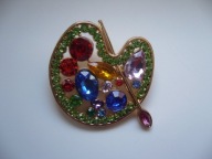 BROSZKA FARBY PALETA FARB KRYSZTAŁKI