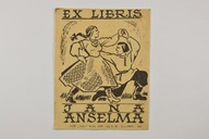 EXLIBRIS EKSLIBRIS JANA ANSELMA lata 50 ZOBACZ!