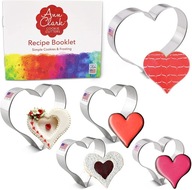 FOREMKI DO CIASTEK PIERNIKÓW WYKRAWACZE SERCA 5szt