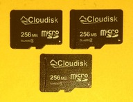 microSD 256 MB >> C L O U D I S K >> !!! U S Z K O D Z O N A !!!