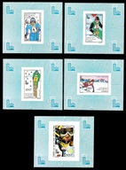 **80 KONGO 714-718 BLOKI DE LUXE - NIEZĄBKOWANE