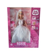 Elefun Lalka ROXIE Kreatorka Mody 30 cm + Akcesoria 3+Panna młoda