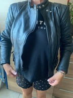 Kurtka motocyklowa POLICYJNA ramoneska skóra ocieplana M 38 damska JTS