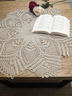 Serwetka serwetki obrus szydełkowe jednorazowe rękodzieło cacko śr77