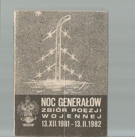 NOC GENERAŁÓW ZBIÓR POEZJI WOJENNEJ