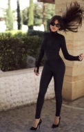 Czarny kombinezon modelujący Kira LoveYa 38 M
