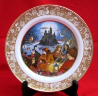 Talerz patera z serii Baśnie Braci Grimm # Dwanaście tańczących księżniczek