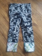 Spodnie cygaretki Zara wielokolorowy r. 38