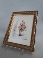 OBRAZEK NA JEDWABIU OSZKLONY