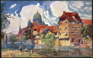 Nürnberg. Partie an der Insel Schütt - Tebje 1920
