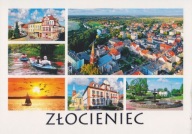 ZŁOCIENIEC - Z LOTU PTAKA - JEZIORO - FONTANNA