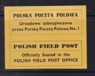 Poczta Polowa, 1 korpus W.P. podlepka /BL/