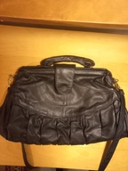 Kuferek torba lekarska skóra naturalna torebka jak nowa