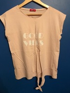 T-shirt wiązany w pasie - TXM Fashion