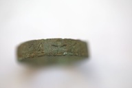 Niemcy I Wojna Światowa Pierścień obrączka 1914-1915 krzyż inicjały brąz