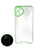 Etui fluorescencyjne świecące w ciemności do iPhone 16 ZIELONE