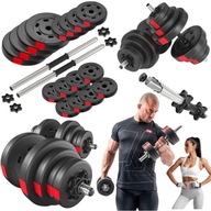 HANTLE BITUMICZNE REGULOWANE 40KG 2X20KG W ZESTAWIE ZACISKI GRYF HOP-SPORT