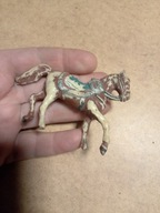 Stara Zabawka Żołnierzyk PRL Koń Brązowy bez podstawy