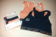 5..10..15.. komplet BIELIZNY biustonosz majtki 158/164 cm dziewczynka