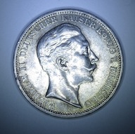 Cesarstwo Niemieckie, 3 marki, 1909r. - A - Ag 6