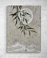 Obraz na płótnie strukturalny abstrakcja Wabi Sabi Japandi 30×40