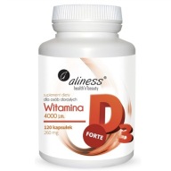 Aliness Witamina D3 forte 120 kaps.