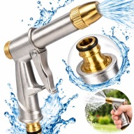 PISTOLET DO WĘŻA OGRODOWEGO ZRASZACZ DO PODLEWANIA TRAWNIKA OGRÓDKA METAL