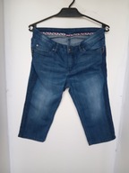 rybaczki niebieskie jeans spodnie