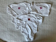 Body f&f długi rekaw komplet 3sz białe 3-6m 68