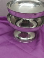 pucharki do lodów deserów 2szt. stal nierdzewna inox (12)