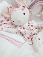 Lalka tilda szmacianka przytulanka Myszka maskotka handmade 38cm rękodzieło