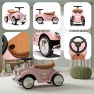 Jeździk dla dziewczynki chodzik pchacz Piankowe koła różowy Retro 12m+