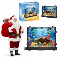 KLOCKI KONSTRUKCYJNE ZESTAW AKWARIUM Z RYBKAMI 648 EL. ELEMENTÓW NA PREZENT