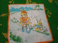 chusteczka do nosa PRL motywy z bajek