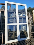 OKNO/DRZWI Balkonowe Dwuskrzydłowe Plastikowe PCV 146x225cm Białe