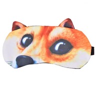Maska do SPANIA Pies SHIBA INU Opaska na Oczy Spanie Akcesoria PREZENT