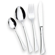 ZESTAW SZTUĆCÓW 24EL STAL NIERDZEWNA DLA 6 OSÓB WALIZKA POŁYSK