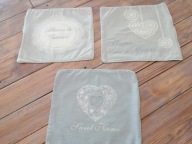 SKANDYNAWSKI DEASIGN BAWEŁNIANE POSZEWKI NA PODUSZKĘ 3szt. 40x38 nr.8