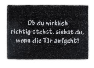 Relaxdays wycieraczka kokosowa z napisem 40x60