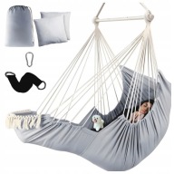 FOTEL WISZĄCY KRZESŁO BRAZYLIJSKIE Huśtawka Hamak Ogrodowy Na Balkon BOHO