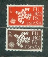 HISZPANIA ** EUROPA, gołębie Mi 1266-67