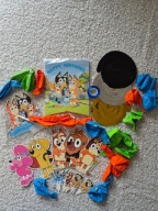 Dekoracja Urodzinowa dla Dzieci Balony Topper Serpentyny Girlanda Bluey